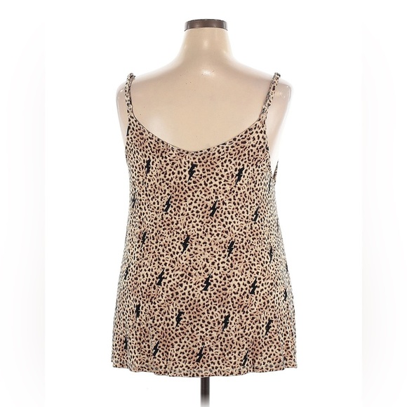 TORRID WOMEN’S SWING CAMI TOP LIGHTENING BOLTS LEOPARD PRINT SIZE 2X - Picture 6 of 7